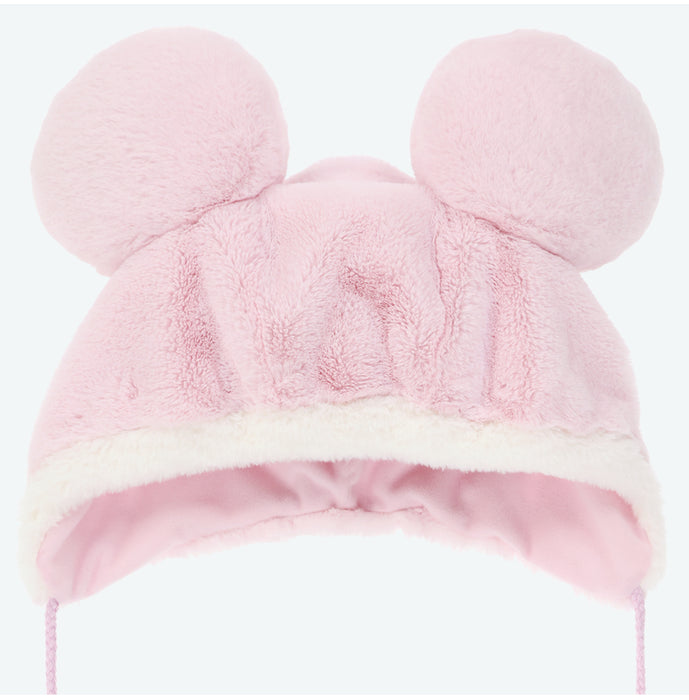 TDR - Dreamy Pastel Pink Mickey Mouse Fan Cap with Pom Pom For Adults (Release Date: Dec 4, 2025)