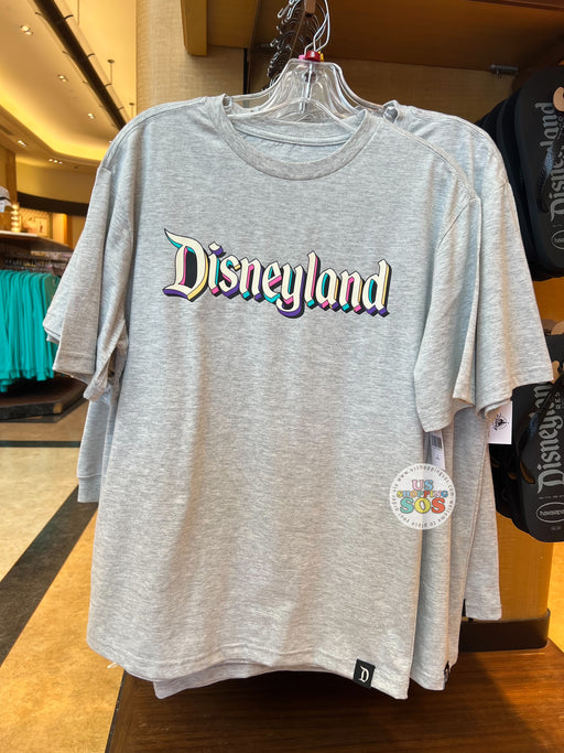 DLR - Retro Disneyland Logo - "Disneyland" Grey Graphic Tee