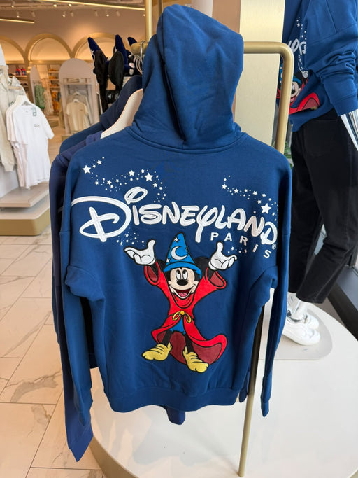 DLP - 2026 Disneyland Paris Wordings Sorcerer Mickey Mouse Zip Hoodies (Adult)