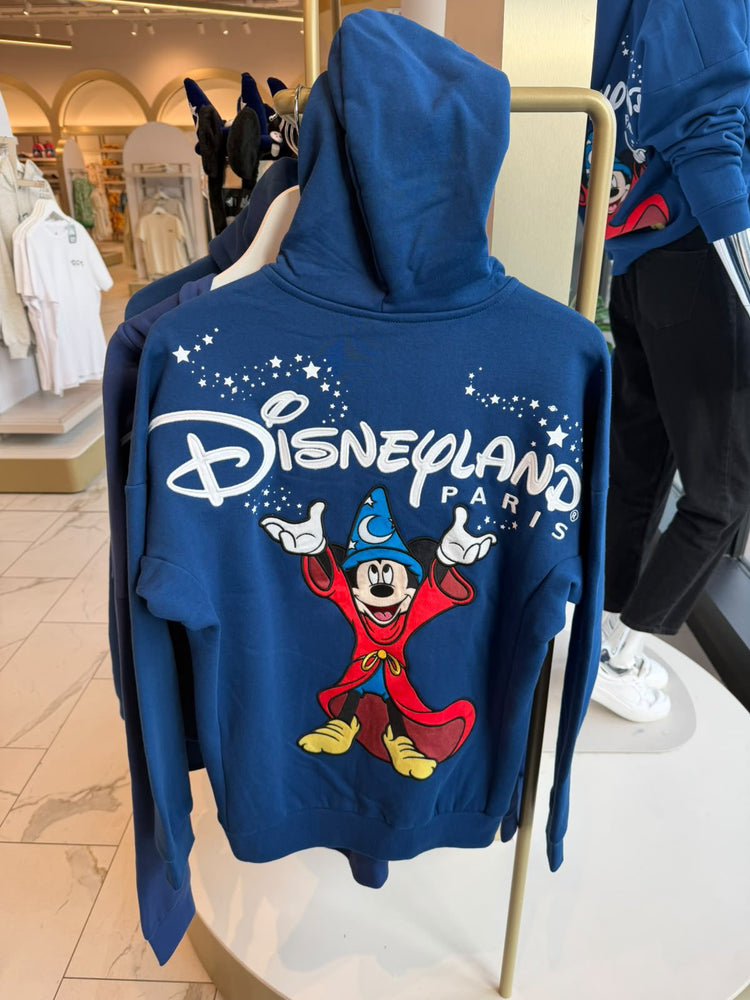 DLP - 2026 Disneyland Paris Wordings Sorcerer Mickey Mouse Zip Hoodies (Adult)