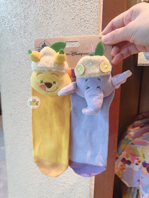 HKDL - Winnie the Pooh Lemon Honey Collection x Winnie the Pooh & Lumpy Big Face Socks