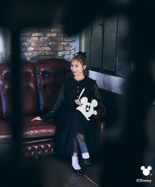 Japan Exclusive - Mickey Mouse Ghost Shaped Luminous Shoulder Bag