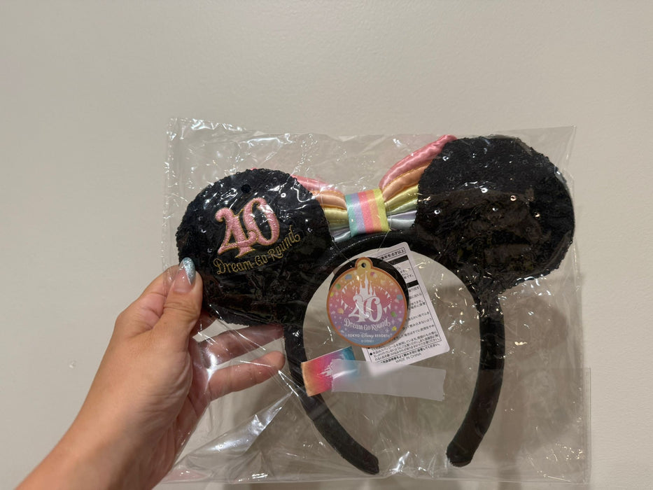 TDR - 40th Anniversary " Dream-Go-Around" Color Collection x Minnie Mouse Ear Headband