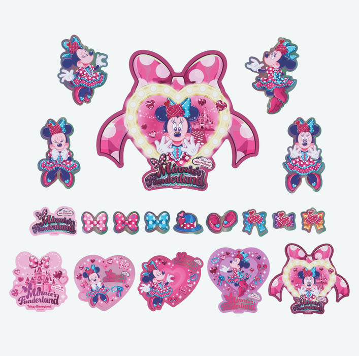 TDR - Minnie Mouse Funderland 2026 Collection x Stickers Set with Zip Case (Release Date: Jan 13, 2026)