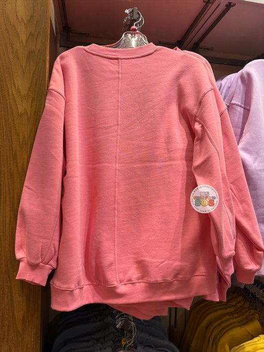 DLR/WDW - Minnie Mouse Face Icon Park Logo Rose Pink Fleece Pullover (Adult)