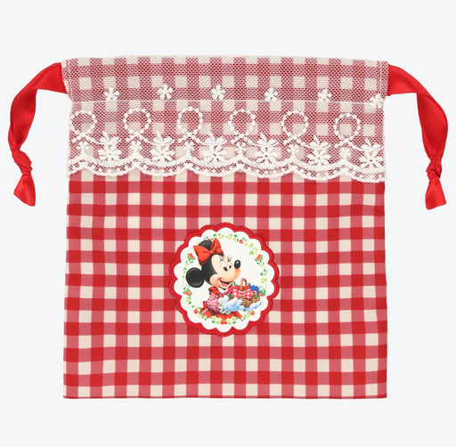 TDR - 2026 Minnie Mouse "Picking Berries & Red Checkered Design" x Drawstring Bag (Release Date: Oct 8, 2026)