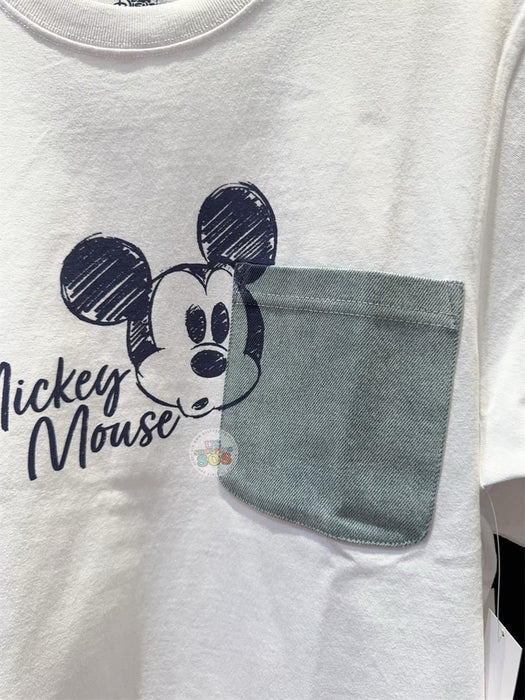HKDL - Mickey Mouse Denim POC T-Shirt for Adults