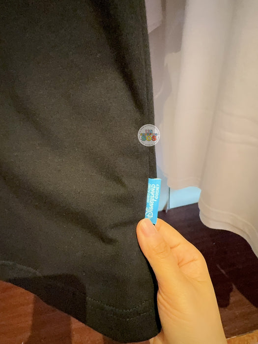 HKDL - Mickey & Friends "Hong Kong Disneyland" Colorful Wordings T Shirt for Adults Color: Black