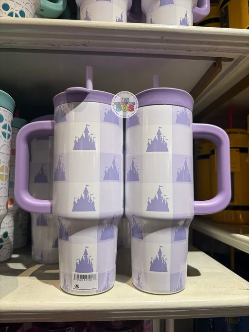 DLR/WDW - Castle Checker Lavender Stainless Steel ToGo Tumbler 30oz
