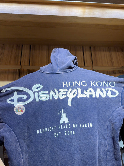HKDL - 2026 Hong Kong Disneyland Zip Hoodie for Adults (Color: Navy)