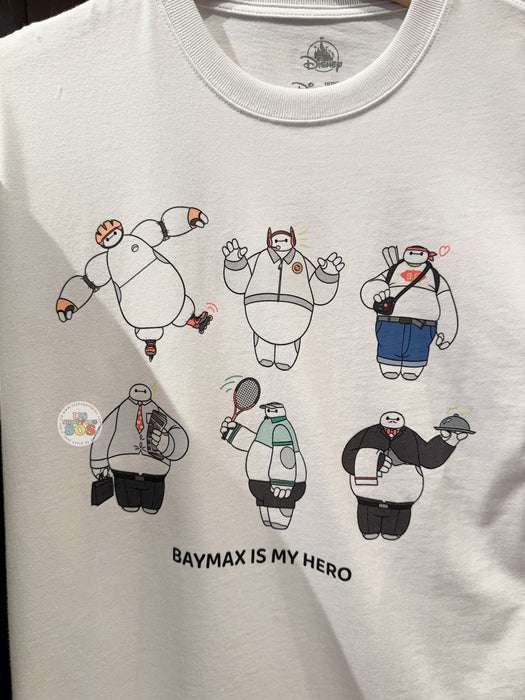 HKDL - Baymax with Different Costumes ‘Baymax is my Hero’ T Shirt for Adults