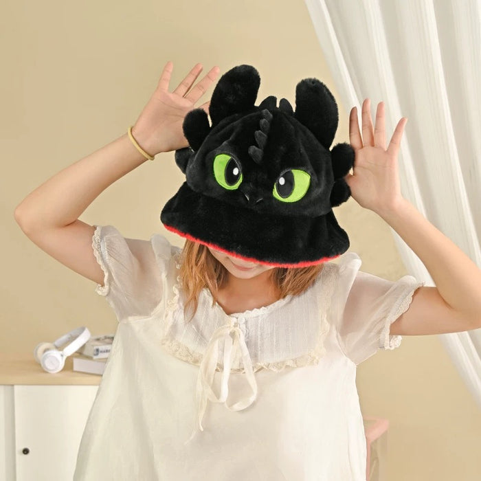 China Exclusive - How to Train Your Dragon x Fluffy Toothless Bucket Hat Size: 56 to 58 cm