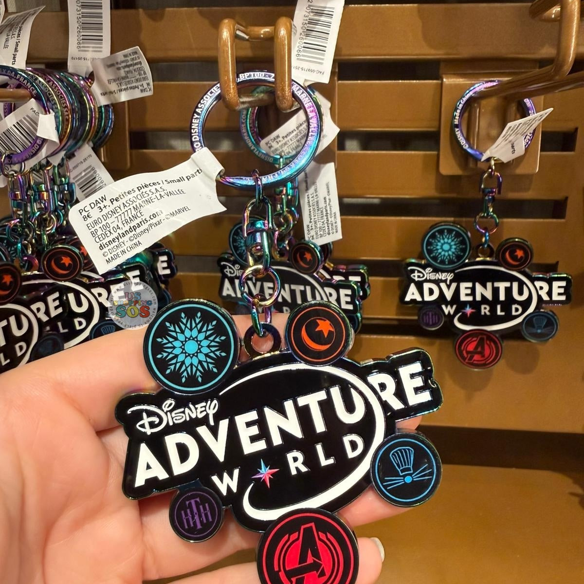 DLP - 2026 Disneyland Paris Disney Adventure World Keychain