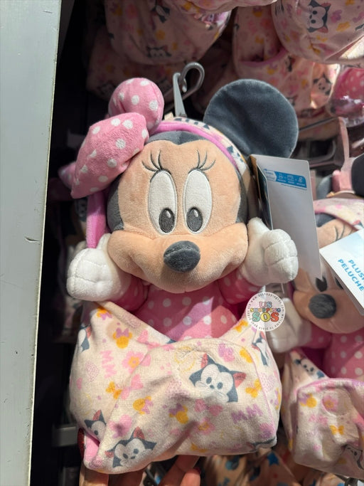 DLR/WDW - Disney Babies - Minnie Mouse in Hooded Blanket Plush Toy