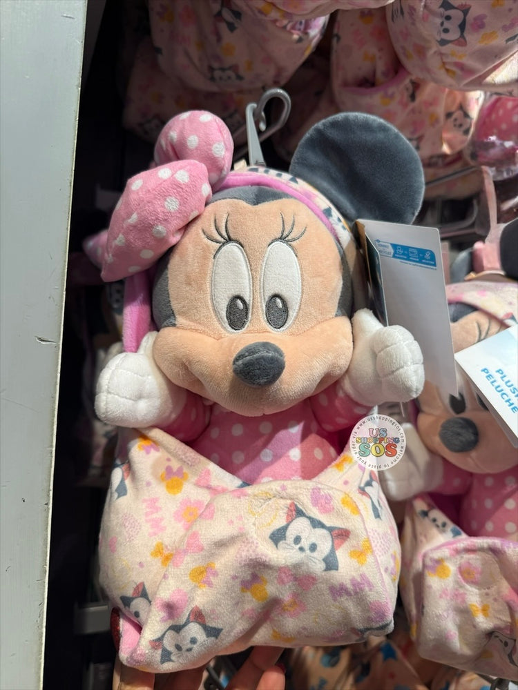 DLR/WDW - Disney Babies - Minnie Mouse in Hooded Blanket Plush Toy