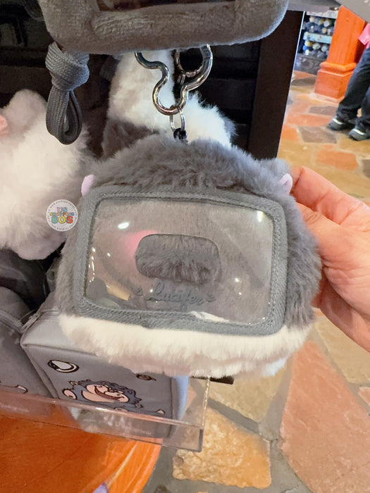 HKDL - Lucifer "Back" Plushy Card Holder with Retractable Reel & Keychain