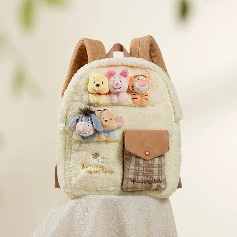 China Exclusive- Winnie the Pooh & Friends ‘Cute & Dreamy Party’ Fluffy Backpack