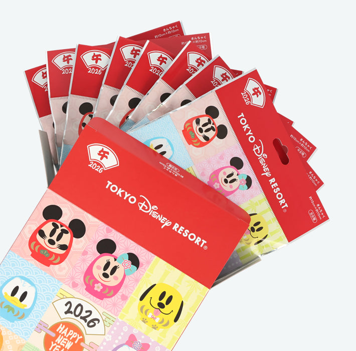 TDR - 2026 Happy New Year Mickey & Friends Collection x Mickey & Friends "Daruma" Drawstring Bags Blind Box (Whole Box) (Release Date: Dec 1, 2025)