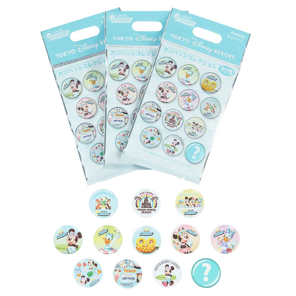 TDR - 2026 Mickey & Friends "Hello Hello Summer!!" Collection x Button Badge Mystery Bag (Release Date: Jun 11, 2026)
