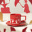 Starbucks China - Andersen's Fairy Tales Silhouette 2023 - 1. Balletina & Ole Lukoie Red Tea Cup & Saucer Set 355ml