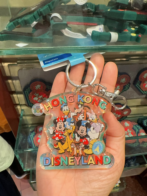 HKDL - Mickey & Friends with Hong Kong Disneyland Wordings ‘Aurora’ Color Keychain