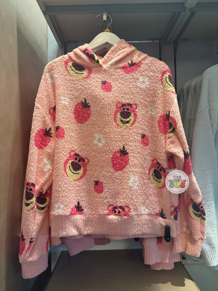 DLR/WDW - Lotso All-Over-Print Light Pink Terry Hoodie Pullover (Adult)