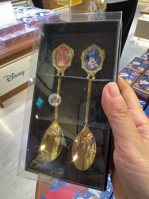 Japan Exclusive - Disney Fantasia Sorcerer Mickey Mouse Dessert Spoons Set of 2 Box Set