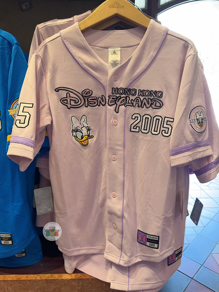 HKDL - 2026 Daisy Duck with Hong Kong Disneyland Wordings Baseball Jersey for Adults