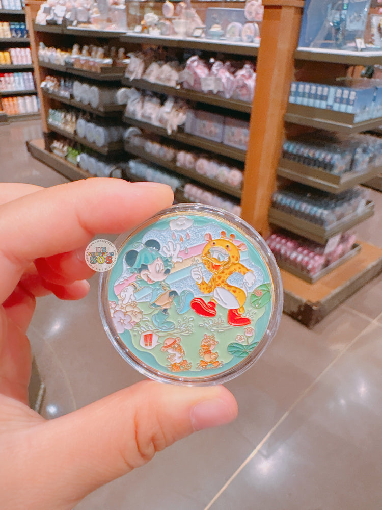 SHDL - 2026 Summer Mickey Mouse and Donald Duck Water Splash Diary Souvenir Coin