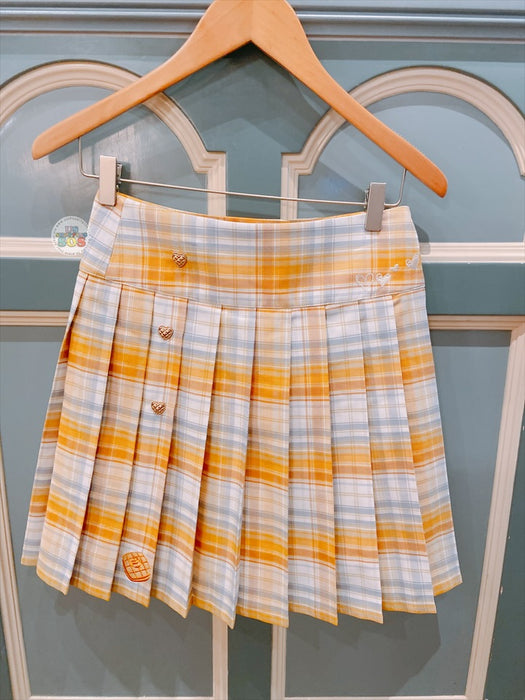 SHDL - Duffy & Friends Campus Style x CookieAnn Checkered Pattern Skirt for Adults
