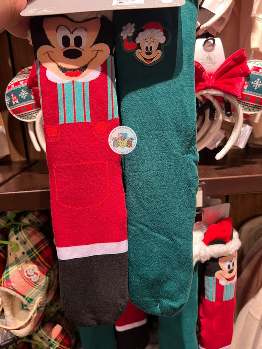 DLR/WDW - Christmas 2026 - Mickey Santa Holiday Socks Set of 2