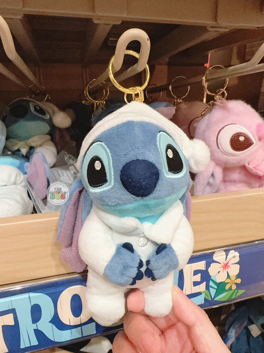 HKDL - Stitch & Scrump OHANA LIFE x Stitch Pajama Style Plush Keychain