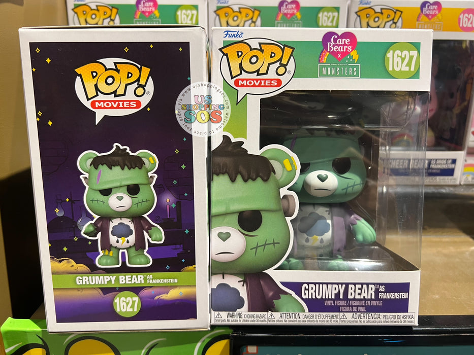 Universal Studios - Care Bears x Universal Monsters - Funko POP! Movies Grumpy Bear as Frankenstein Figure