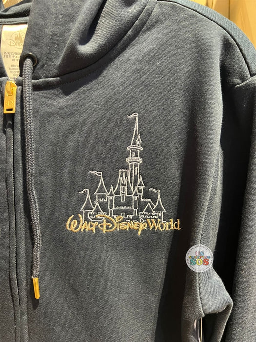 DLR/WDW - Walt Disney World Cinderella Castle Black Hoodie Jacket (Adult)