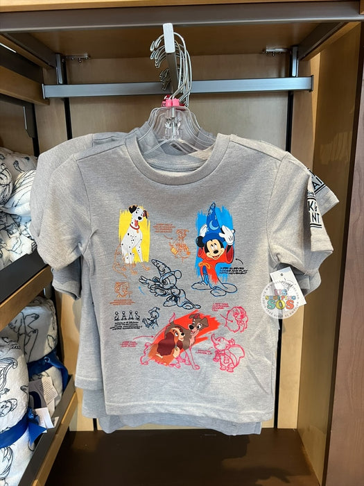 DLR/WDW - The Magic of Disney Animation 2026 - Ink & Paint Grey T-shirt (Kids)