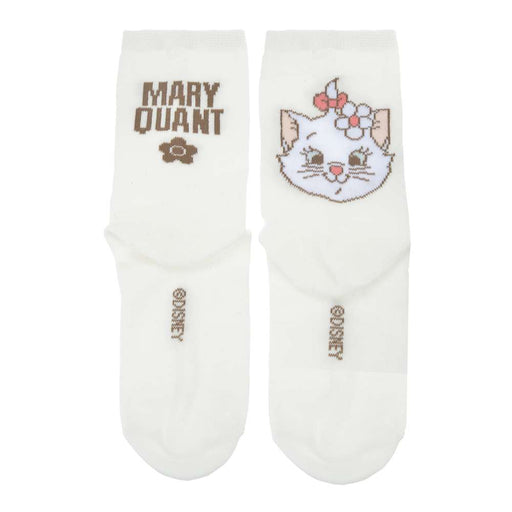 JDS - MARY QUANT - Marie Asymmetrical White Socks (23-25cm)