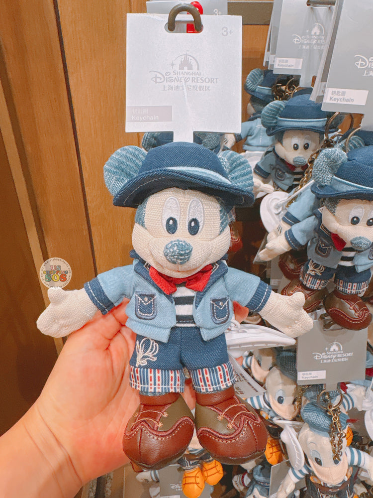 SHDL - 2026 Mickey and Friends Denim City Walk Collection x Mickey Mouse Plush Keychain