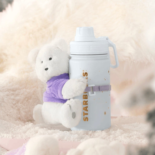 Starbucks China - Christmas 2023 - 11. Polar Bear Plush & Stainless Steel Bottle 425ml