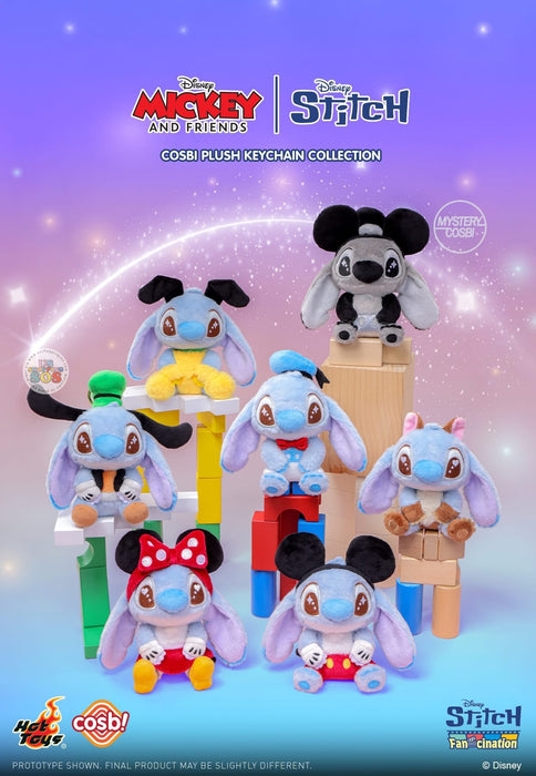 Hot Toy Cosbi - Mickey & Friends Stitch Plush Keychain Blind Box (Release Date: Oct 28, 2025)
