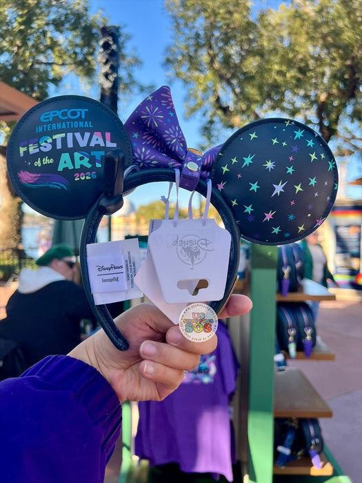 WDW - EPCOT International Festival of the Arts 2026 - Figment Imitation Leather Ear Headband