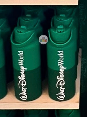 DLR/WDW - Logo Mania 2026 The Tiki Tiki Tiki Room - Emerald Green Park Logo Stainless Steel Water Bottle 1L
