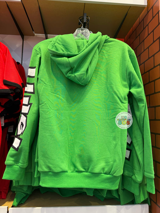 Universal Studios - Super Nintendo World - Luigi Big Face Hoodie Pullover (Adult)