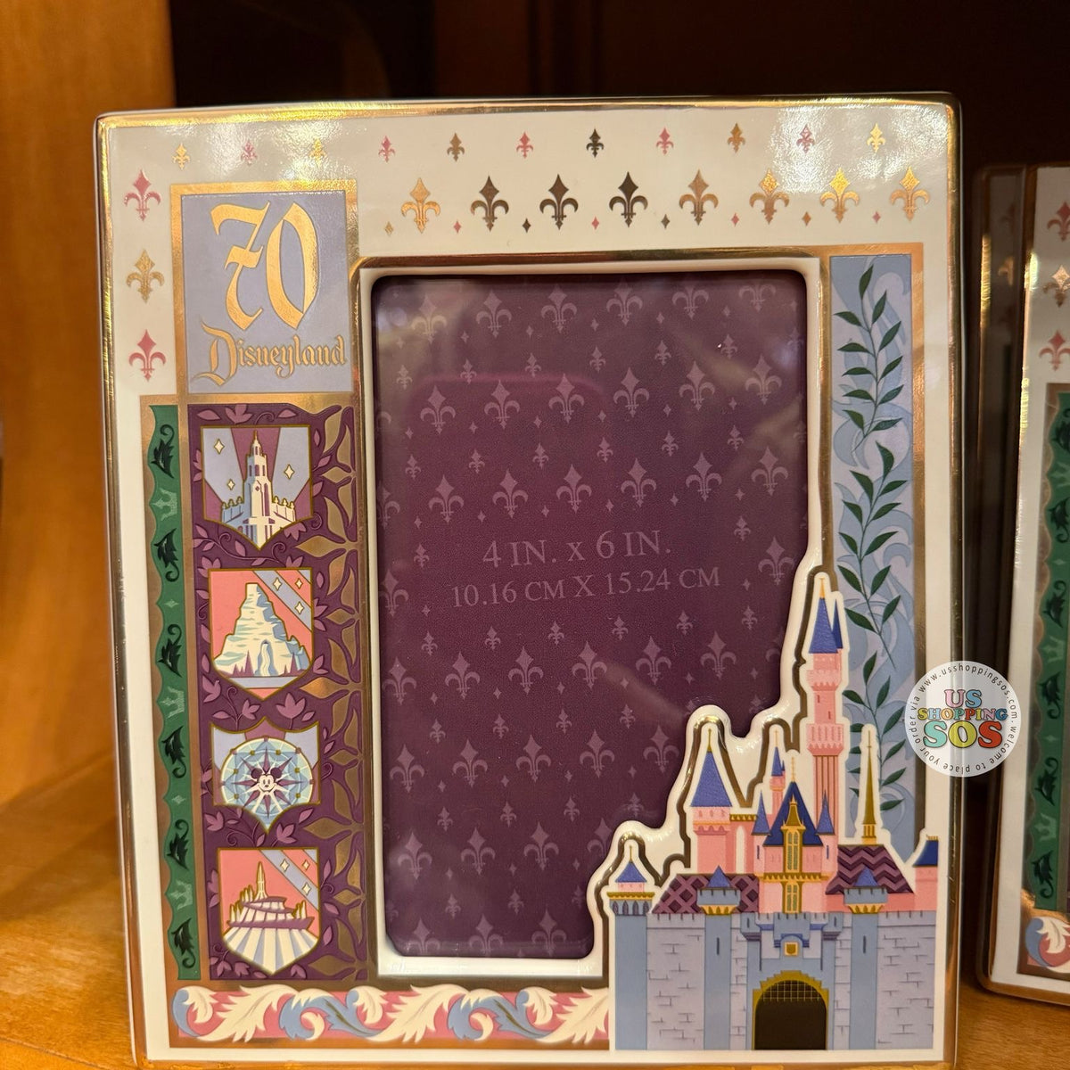 DLR - Disneyland 70th Castle - 4” x 6” Photo Frame — USShoppingSOS