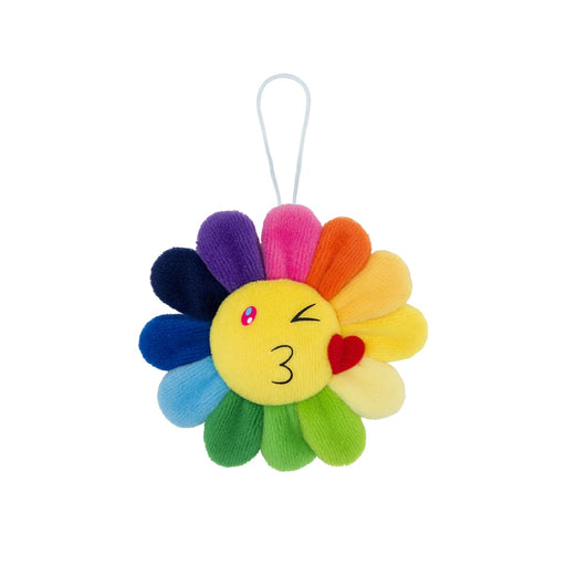 TAKASHI MURAKAMI Yellow Flower Emoji (😘 & 😋) Plush Keychain