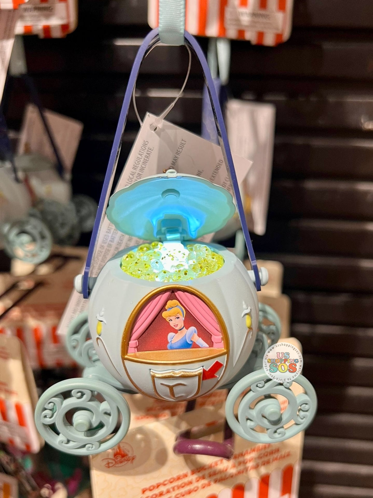 ミッキー　ポケットクリッター DLR/WDW - Cinderella Pumpkin Carriage Light-Up Popcorn Bucket