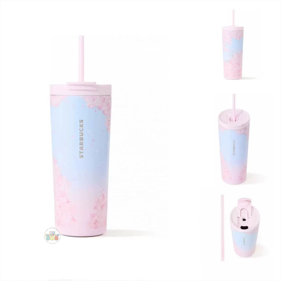 Starbucks China - Sakura Cherry Blossom 2025 x 9. Stainless Steel Cold Cup 709ml (Release Date: Feb 11, 2025)
