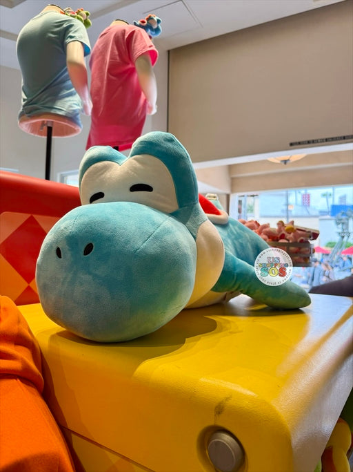 Universal Studios - Super Nintendo World - Yoshi Sleeping Plush Toy (Blue) (Size Jumbo)
