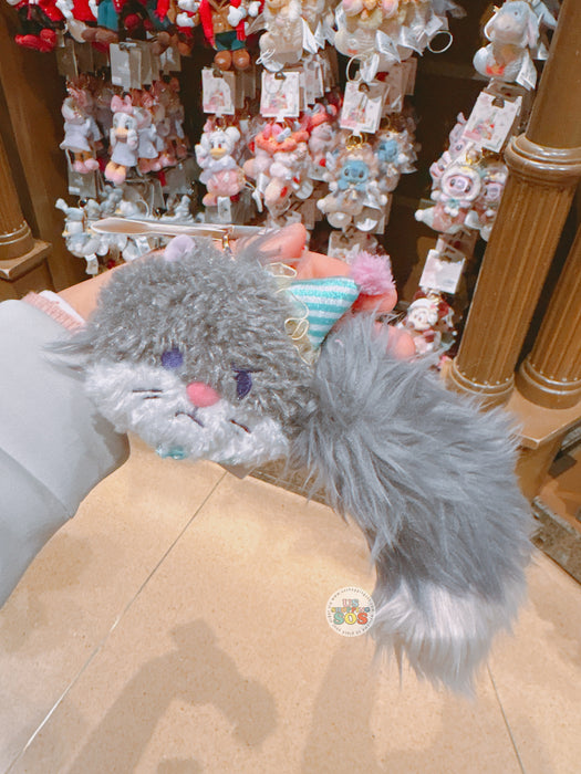 SHDL - Disney Cats "Paw Paw" Party x Lucifer Big Face & Tail Plush Keychain