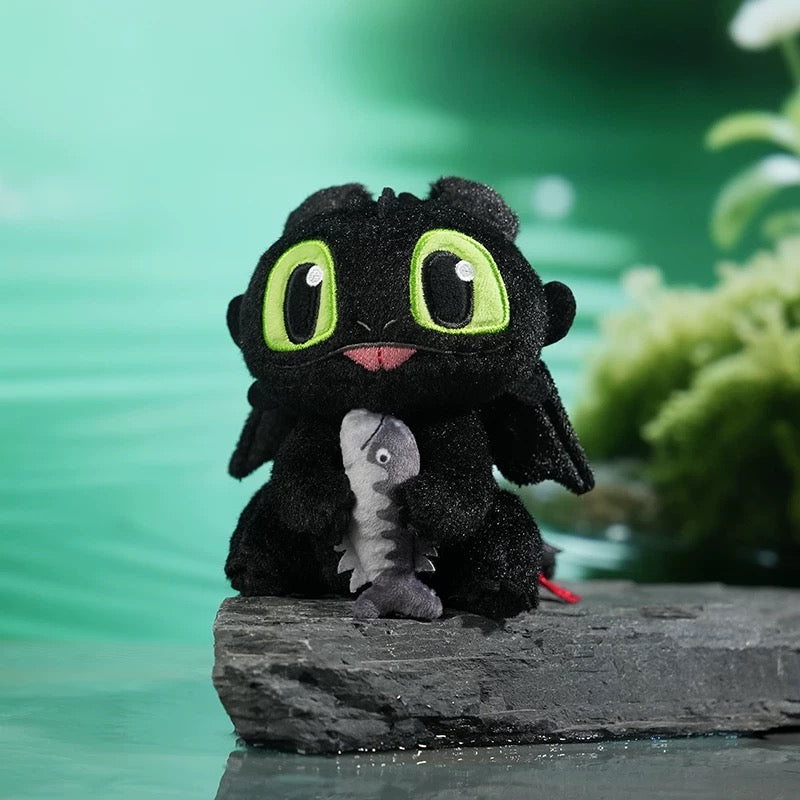 China Exclusive - How to Train Your Dragon x Toothless with Fish Plush Keychain