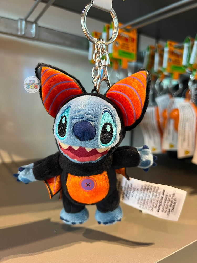 DLR/WDW - Halloween 2026 Mickey Mouse & Family Collection x Stitch "Bat" Plush Keychain